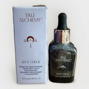 Tru Alchemy Spot Check Brightening Serum HYALURONIX Niacinamide NIB 1oz Luxury